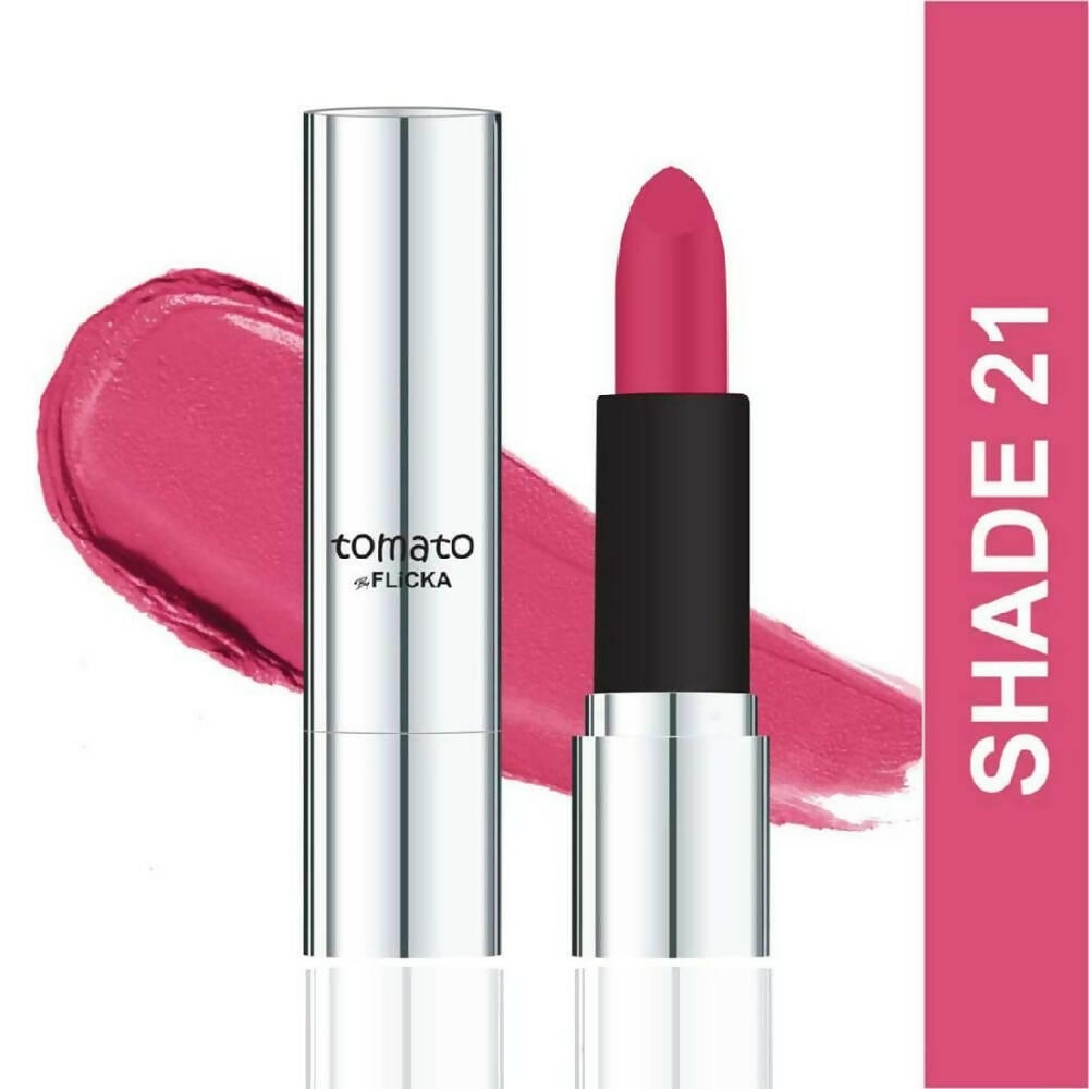 Flicka Tomato Nudepink Matte Finish Lipstick Shade 21 - Distacart