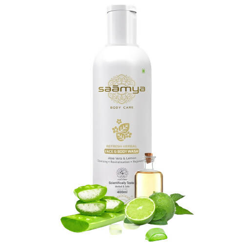 Saamya ReFresh Herbal Face & Body Wash - Distacart