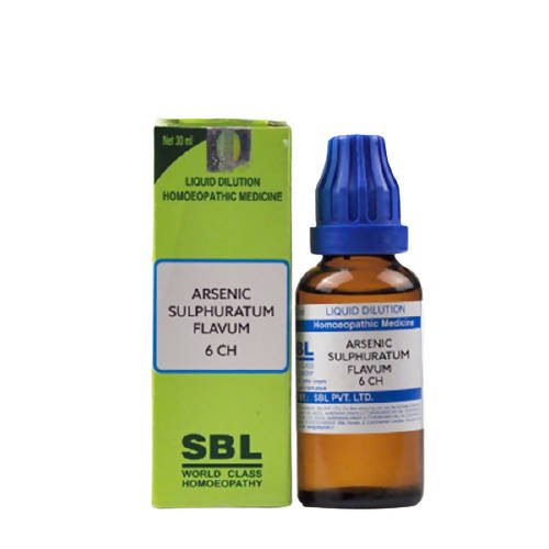 SBL Homeopathy Arsenic Sulphuratum Flavum Dilution
