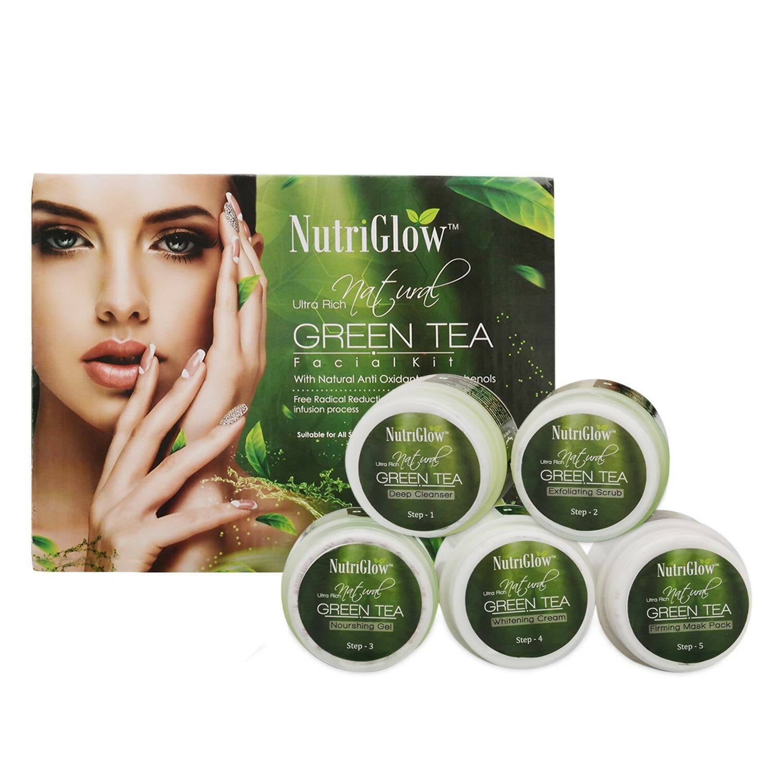 NutriGlow Green Tea Facial Kit - Distacart