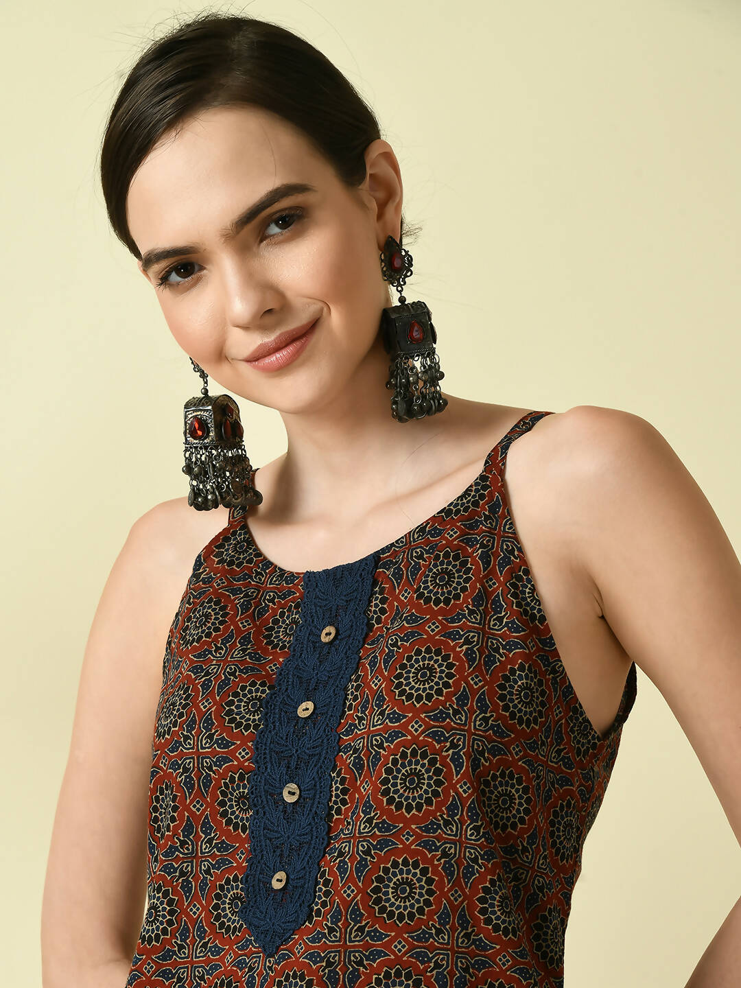 Myshka Women's Multi Straight Printed Kurta - Distacart