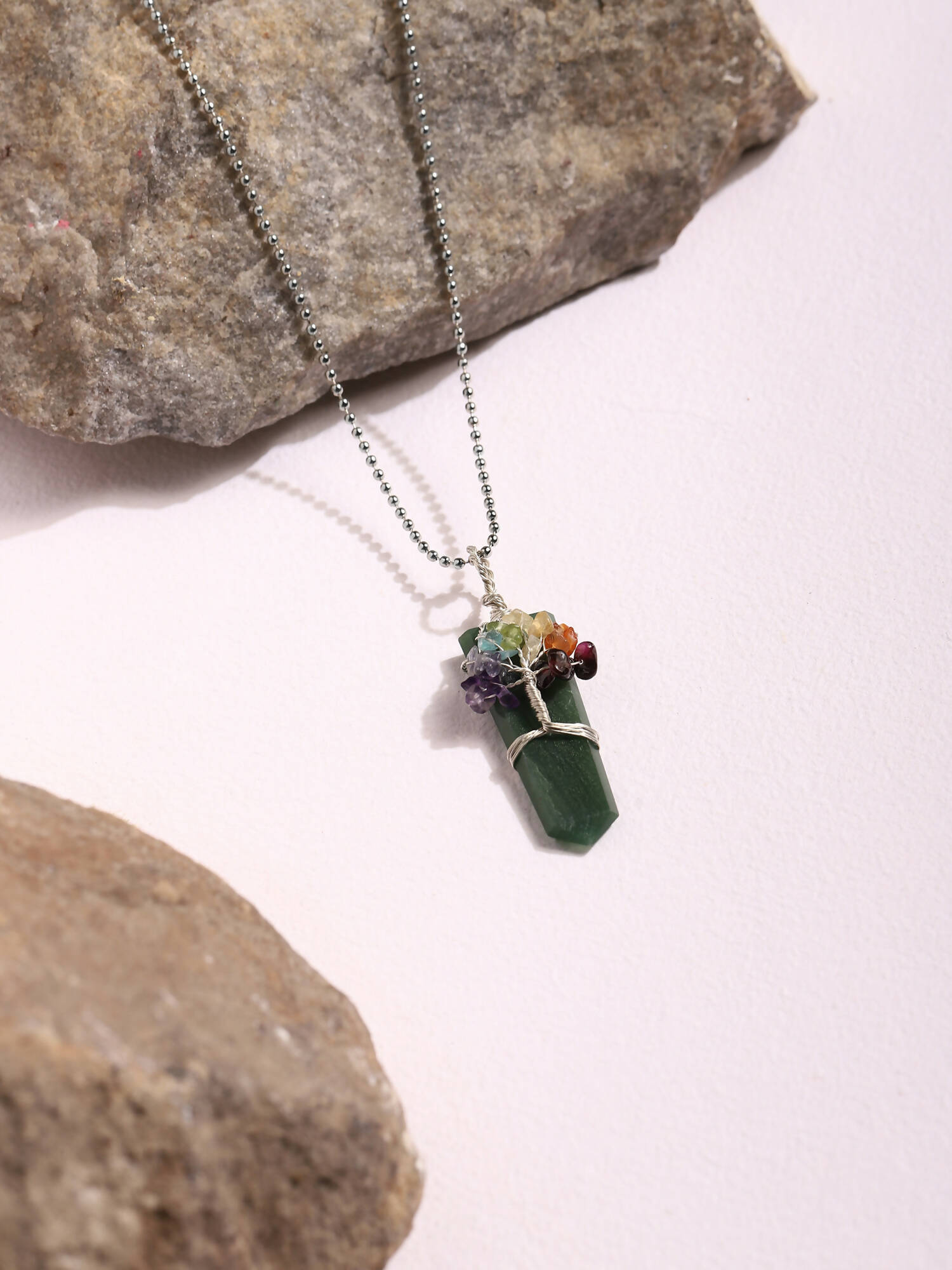 Women's Silver-Plated Necklace - Ruby Raang - Distacart