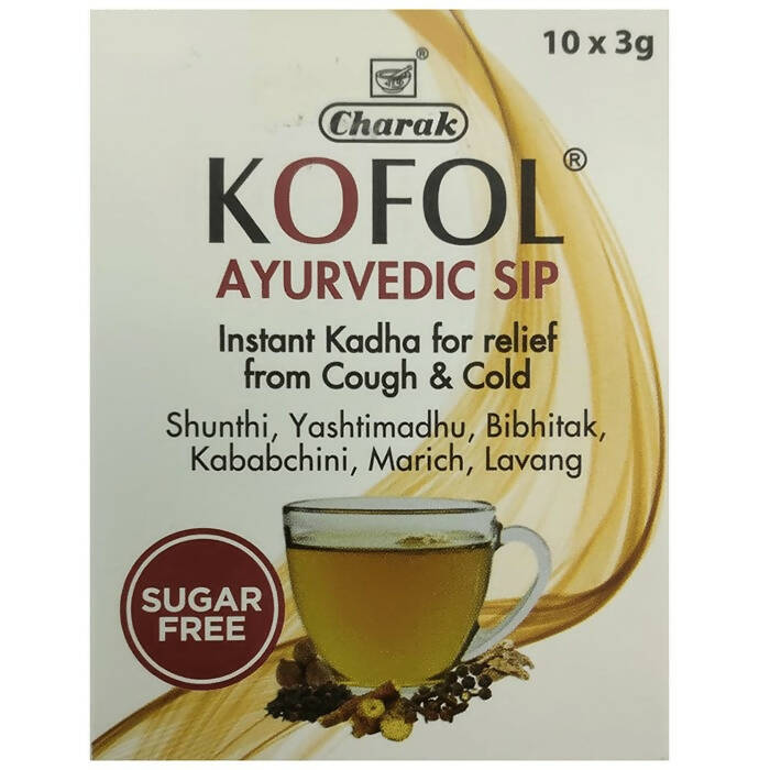Charak Pharma Kofol Ayurvedic Sip Instant Kadha Sachet Sugar-Free - Distacart