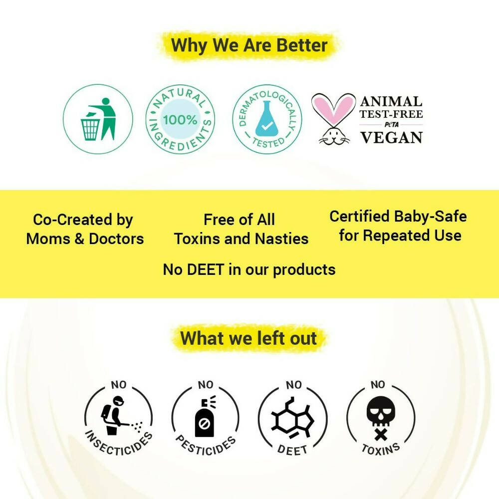 BabyChakra 100% Natural Mosquito Repellent Patches - Distacart