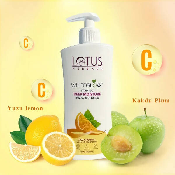Lotus Herbals WhiteGlow Vitamin C Deep Moisture Hand & Body Lotion - Distacart