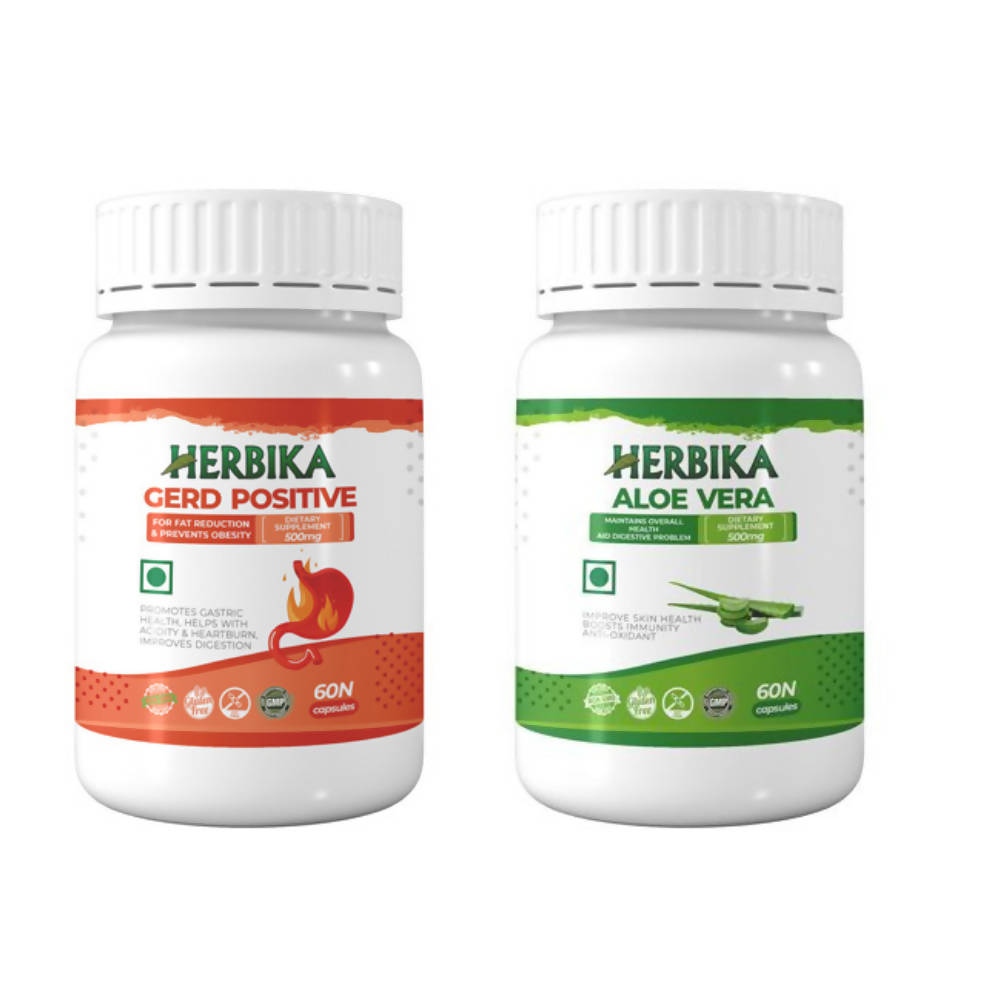 Herbika Gerd Positive + Aloe Vera Capsules - Distacart