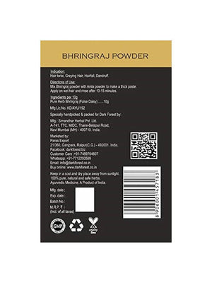 Dark Forest Bhringraj Powder : 100 gm / 200 gm  Dark Forest Brahmi Powder : 100 gm / 200 gm  Dark Forest Neem Powder : 200 gm