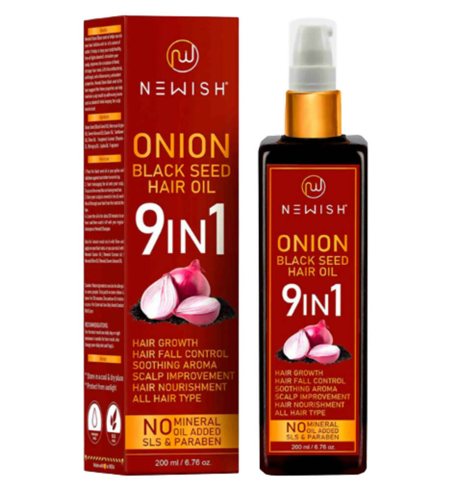 Newish Onion Black Seed Hair Oil - Distacart
