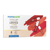 Thumbnail for Mamaearth Feather Light Liquid Matte Mini Lipsticks Combo - Distacart