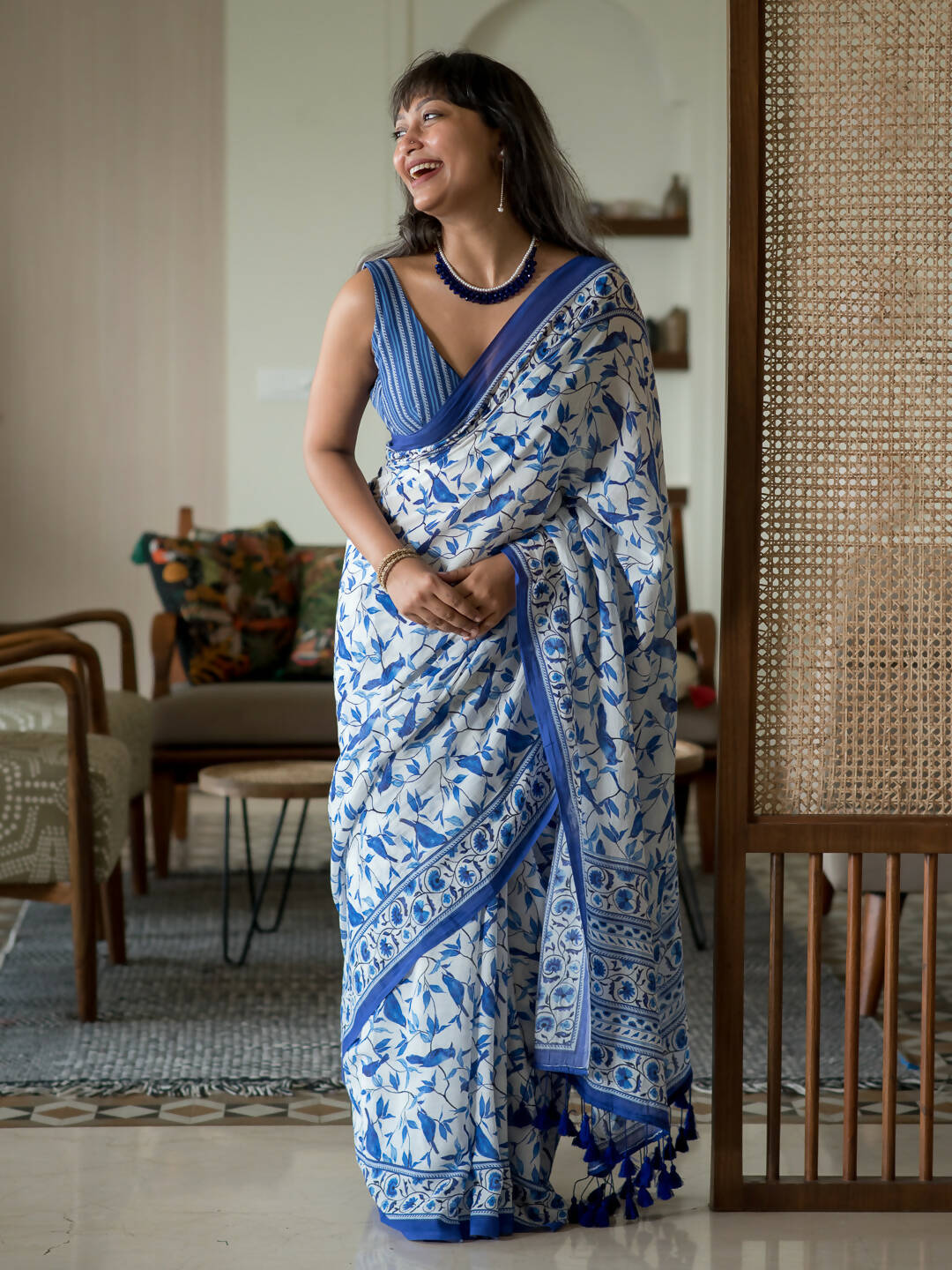 Suta Multi Color Abstract Pure Cotton Saree - Distacart