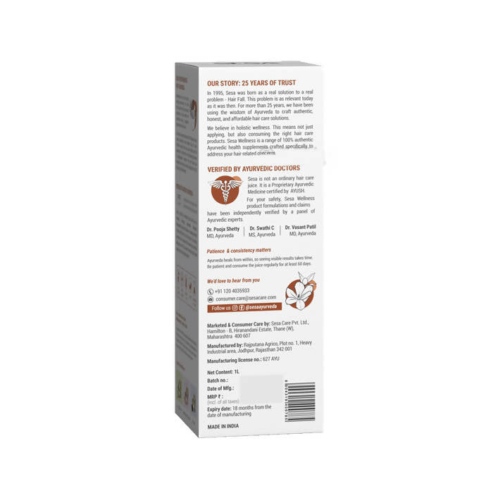 Sesa Ayurvedic Hair Care Juice for New Moms - Distacart