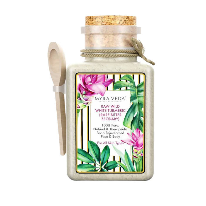 Myra Veda Raw Wild White Turmeric (Rare Bitter Zeodary)