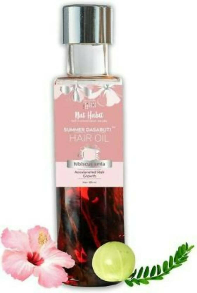 Nat Habit Hibiscus Amla Hair Growth Summer Dasabuti Hair Oil - Distacart