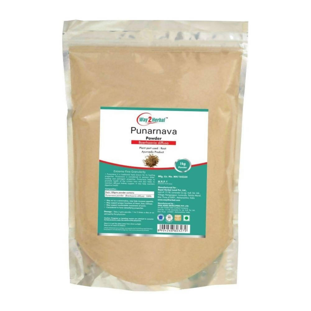 Way2herbal Organic Punarnava Powder