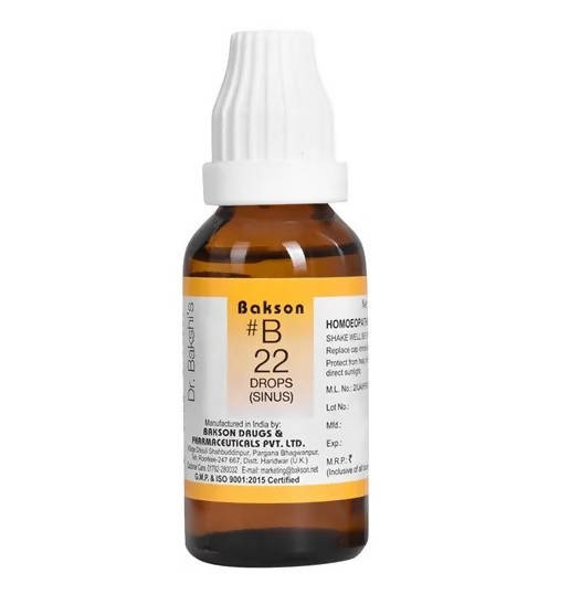 Bakson's Homeopathy B22 Sinus Drops