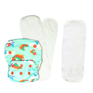 Kindermum Nano Pro Aio Cloth Diaper (With 2 Organic Inserts And Power Booster)-Birdie For Kids - Distacart