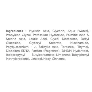 Ponds Pimple Clear Face Wash Ingredients