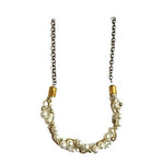 Thumbnail for Tiaraa White Pearls Braided Necklace For Women - Distacart