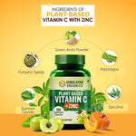Thumbnail for Organics Plant Based Vitamin C + Zinc Double Immune Support: 120 Vegetarian Capsules