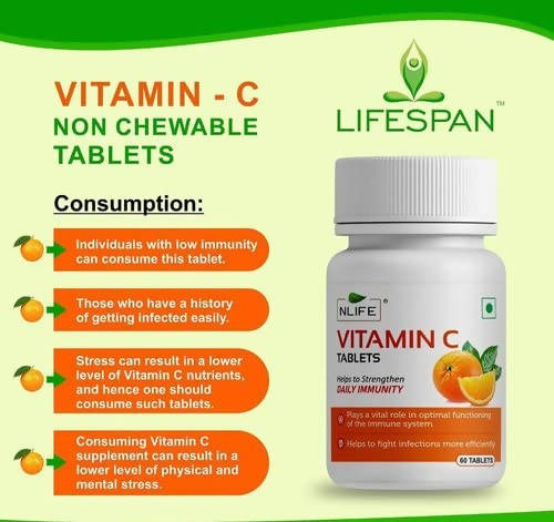 NLife Vitamin C Tablets - Distacart