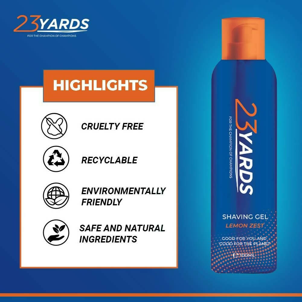 23 Yards Shaving Gel for Men - Distacart