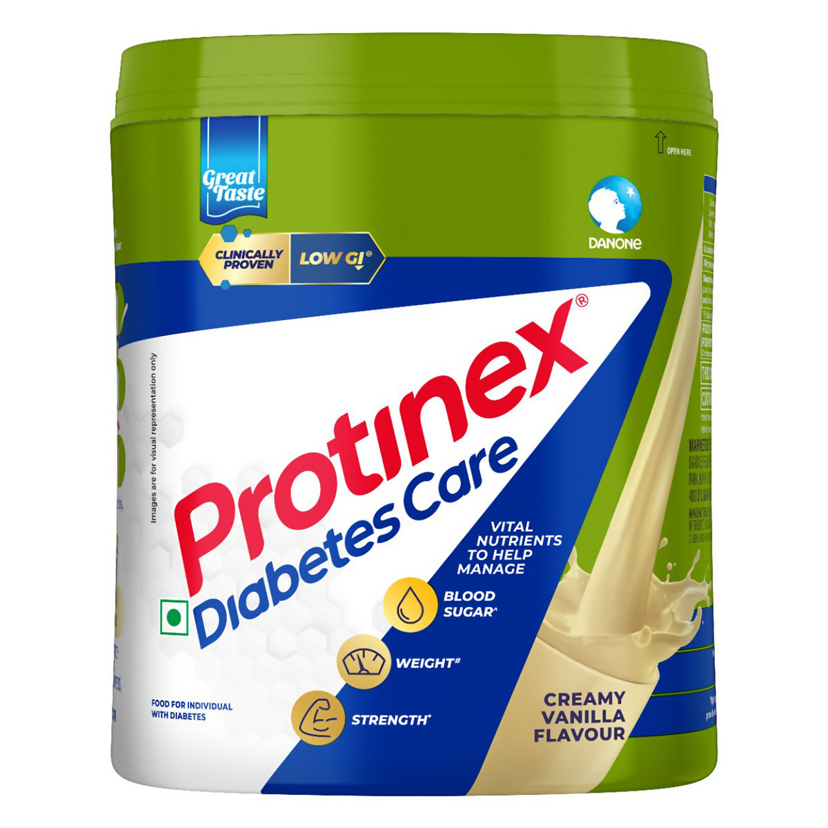 Protinex Diabetes Care Nutritional Drink Powder for Adults - Creamy Vanilla Flavor - Distacart