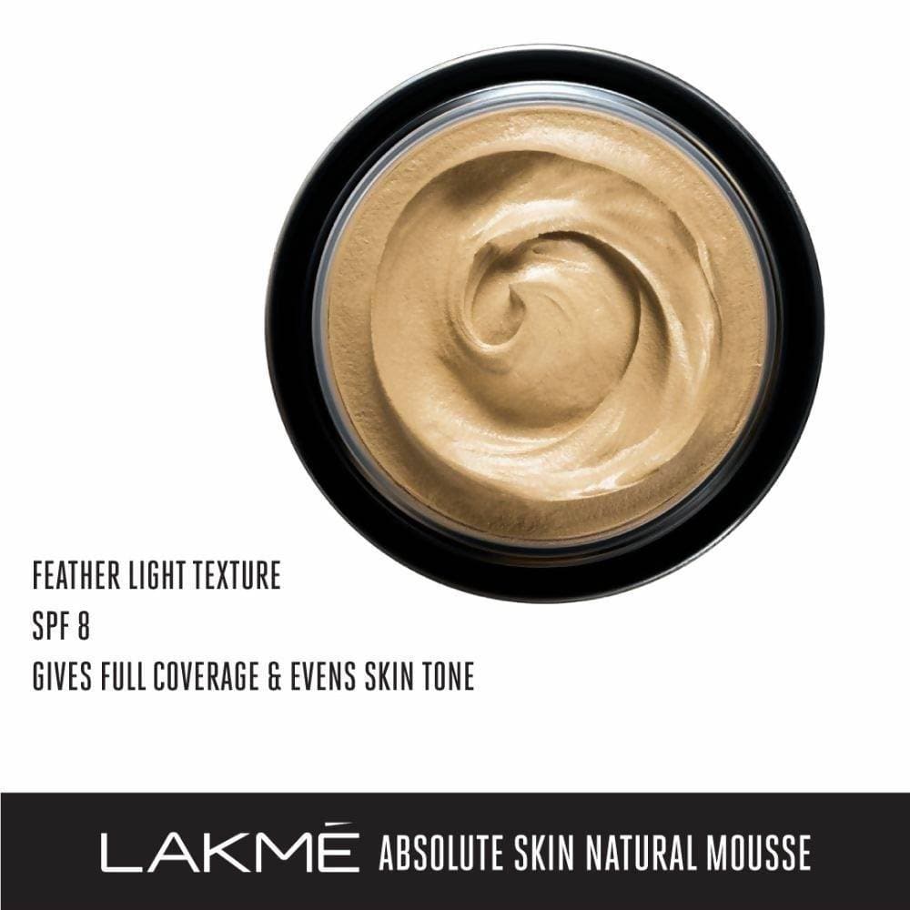 Lakme Absolute Skin Natural Mousse - Ivory Fair - Distacart