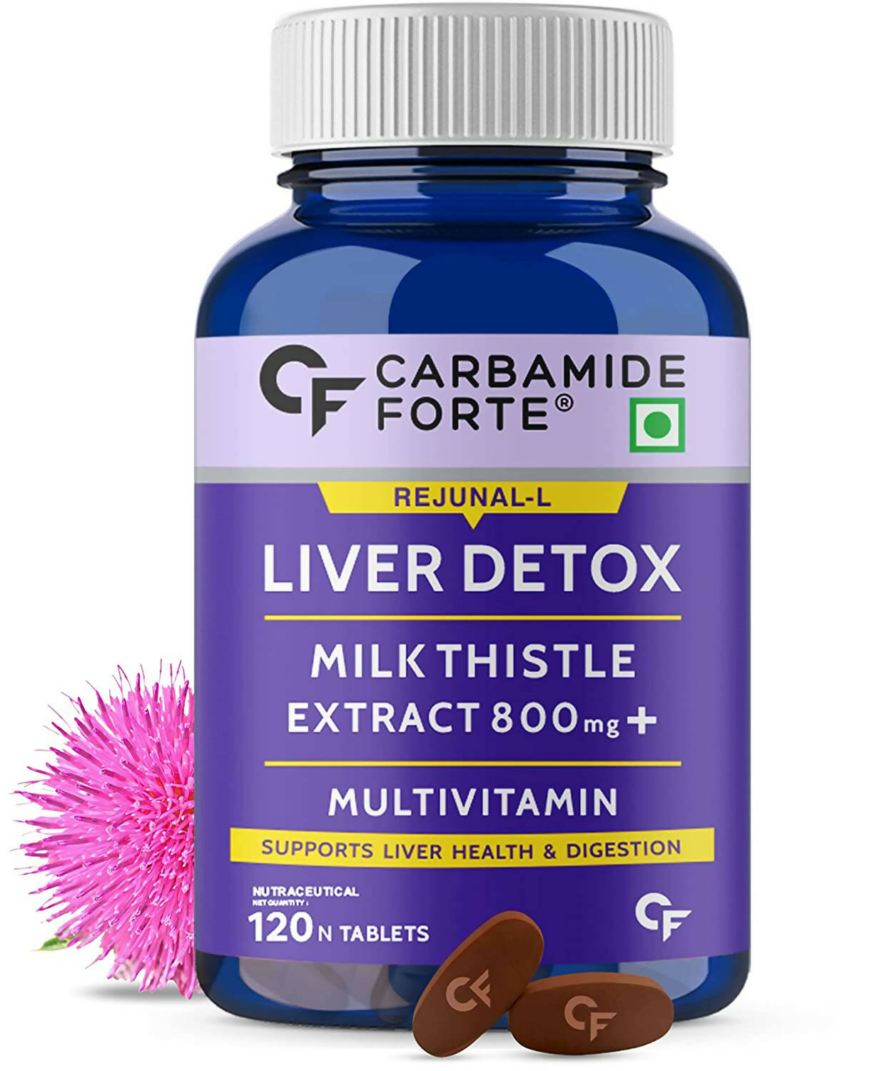 Carbamide Forte Liver Detox Tablets with Milk Thistle Extract - Distacart