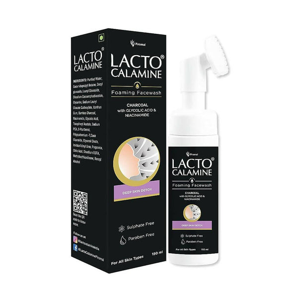 Lacto Calamine Charcoal Foaming Face Wash - Distacart