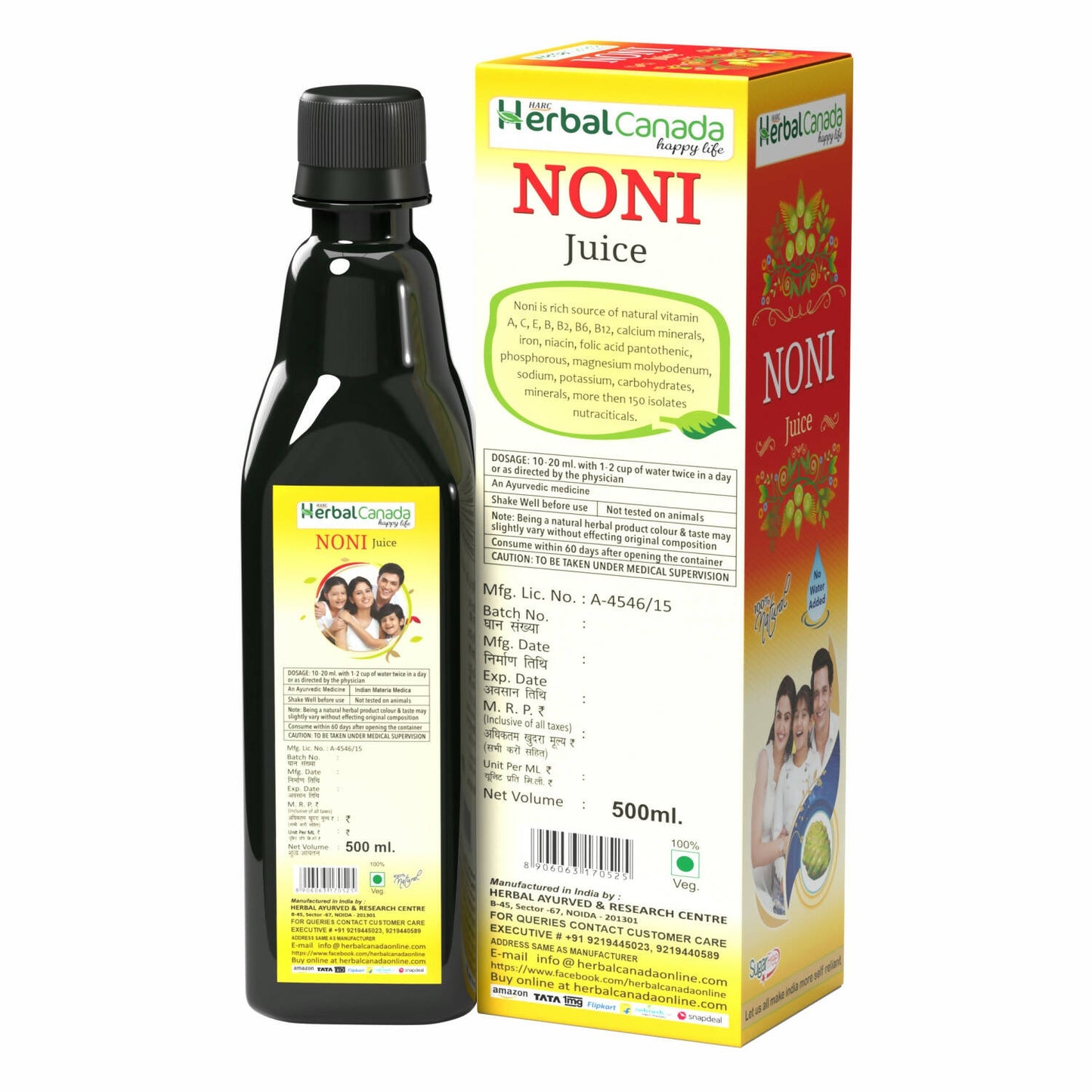Herbal Canada Noni Ras - Distacart