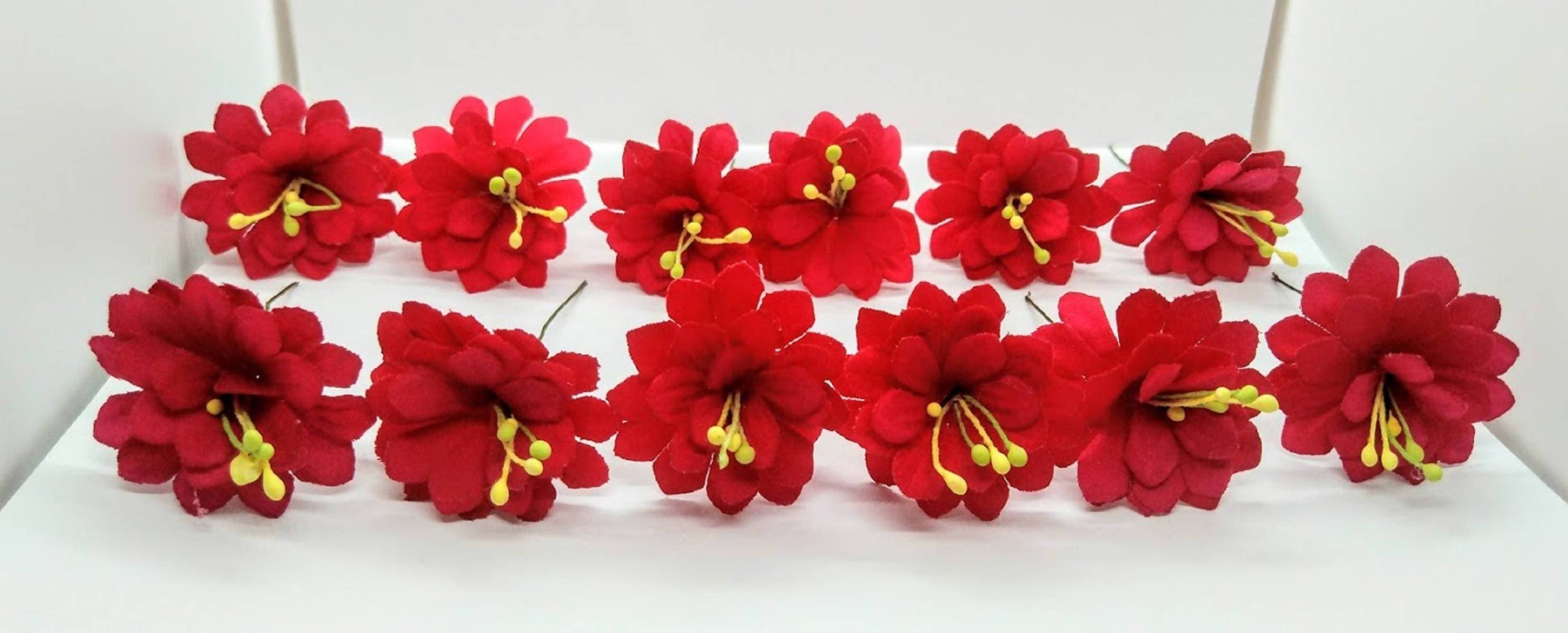 Pink Flower Hair Brooches