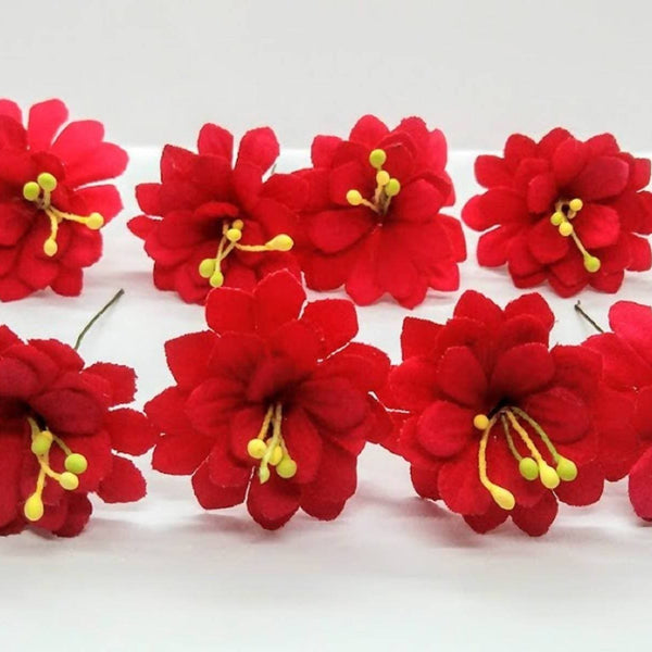 Pink Flower Hair Brooches