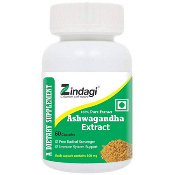 Zindagi Ashwagandha Extract Capsules - Distacart