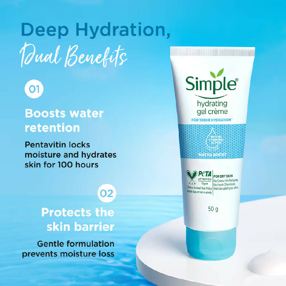 Simple Water Boost Hydrating Gel Creme for 100 HR Hydration - Distacart