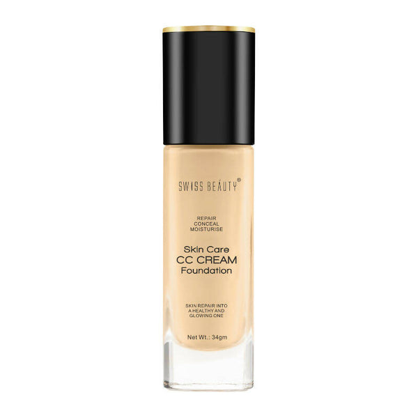 Swiss Beauty Skin Care CC Cream Liquid Foundation - 5 Pale Medium - Distacart