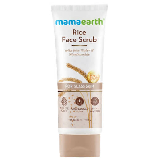 Mamaearth Rice Face Scrub With Rice Water & Niacinamide - Distacart