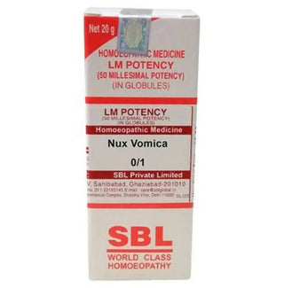 SBL Homeopathy Nux Vomica Globules - 0/1 LM - Distacart