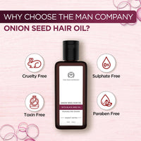 Thumbnail for The Man Company Onion Seed Hair Oil - Distacart