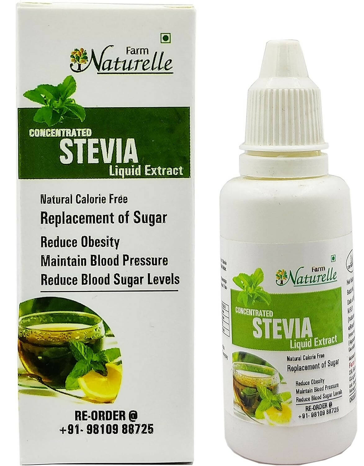 Farm Naturelle Concentrated Stevia Extract Liquid Drops - Distacart