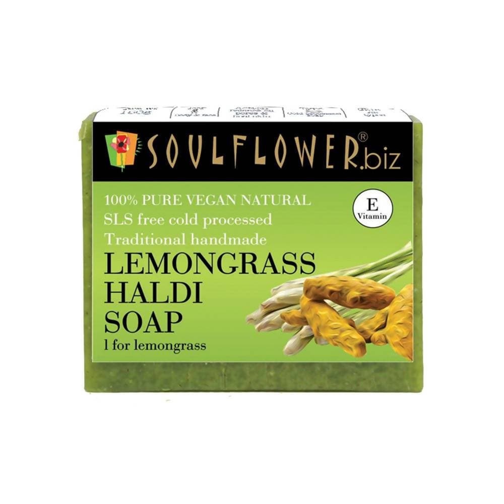Soulflower Lemongrass Haldi Handmade Soap - Distacart