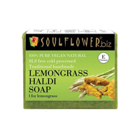 Thumbnail for Soulflower Lemongrass Haldi Handmade Soap - Distacart