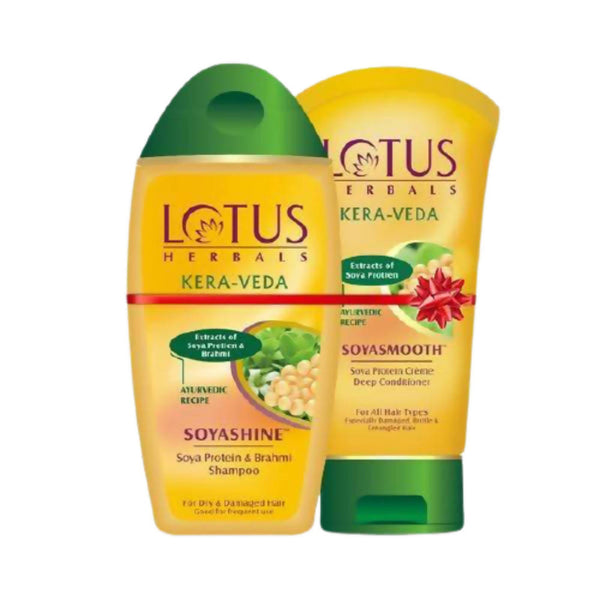 Lotus Herbals Kera-Veda Soyashine Shampoo & Soyasmooth Conditioner