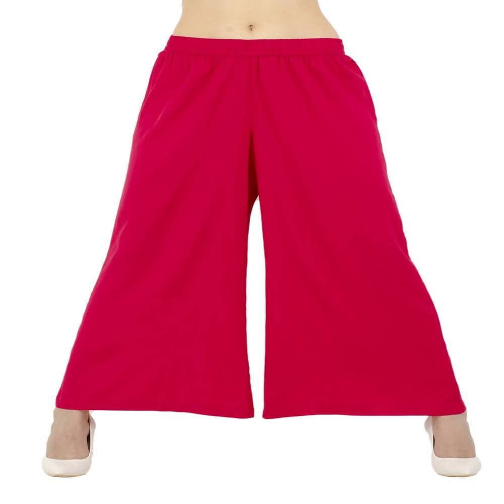 Lagi Women's Pink Solid Palazzo (PLZ03G)