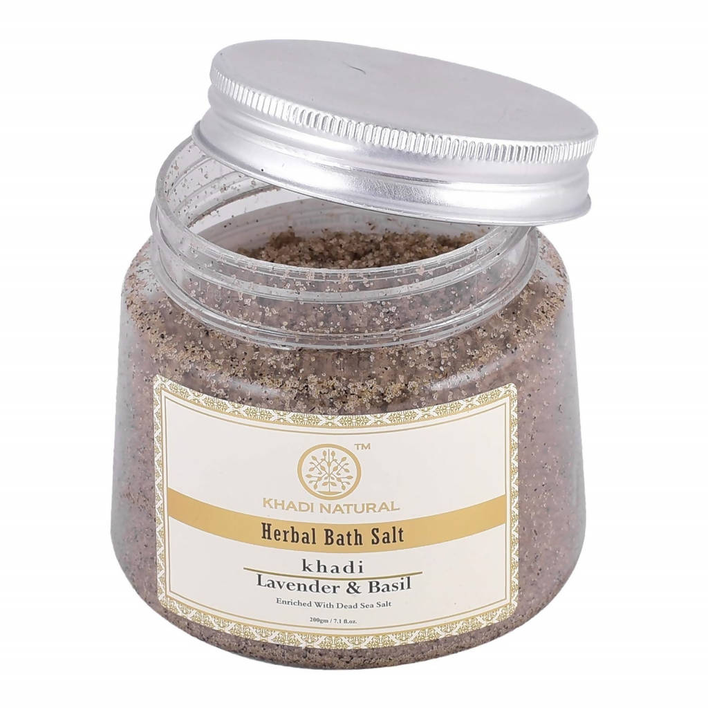 Khadi Natural Lavender & Basil Herbal Bath Salt