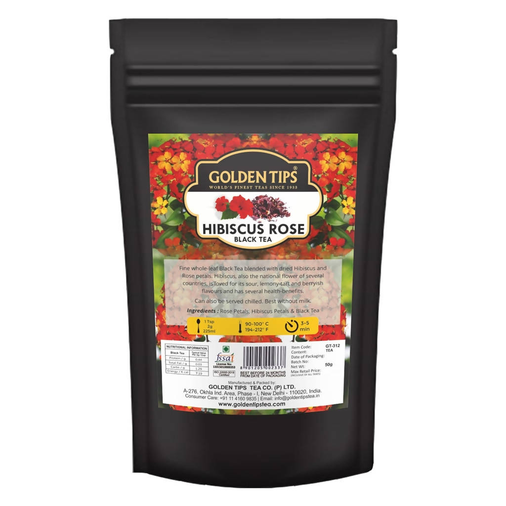 Golden Tips Hibiscus Rose Black Tea - Distacart