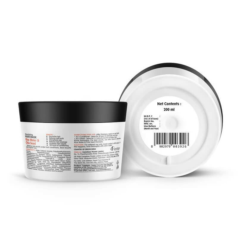Buds & Berries Nourishing Hair Mask With Rice Water & Chia Seeds - Distacart