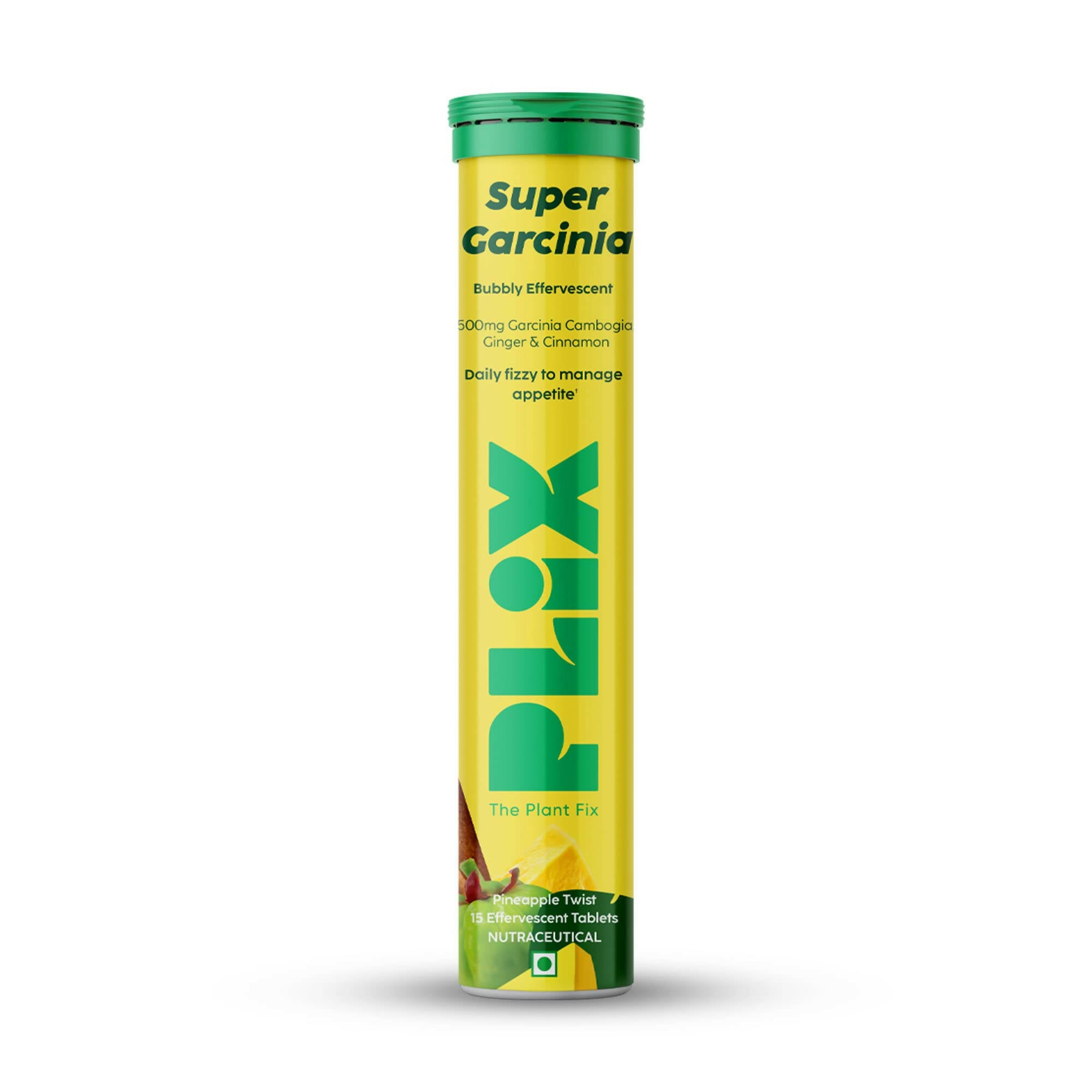 PLIX The Plant Fix Garcinia Bubbly Effervescent Tablets with Ginger, Cinnamon - Distacart