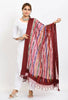 Mominos Fashion Moeza Women's Orgenza Multi Thread Mirror Work Maroon Dupatta - Distacart