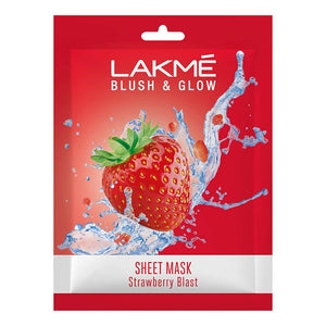 Lakme Blush And Glow Strawberry Sheet Mask