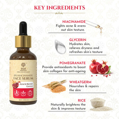 Khadi Essentials 10% Niacinamide Face Serum - Distacart